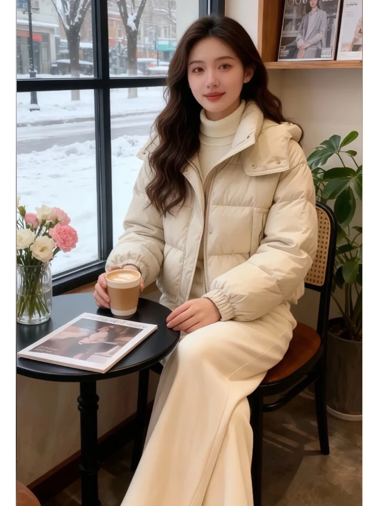 Женская утепленная зимняя куртка из хлопка с пуховым наполнителем, уникальная, красивая, повседневная, для города, свободного кроя, с длинными рукавами, на молнии
Женская утепленная зимняя куртка из хлопка с пуховым наполнителем, уникальная, красивая, повседневная, для города, свободного кроя, с длинными рукавами, на молнии