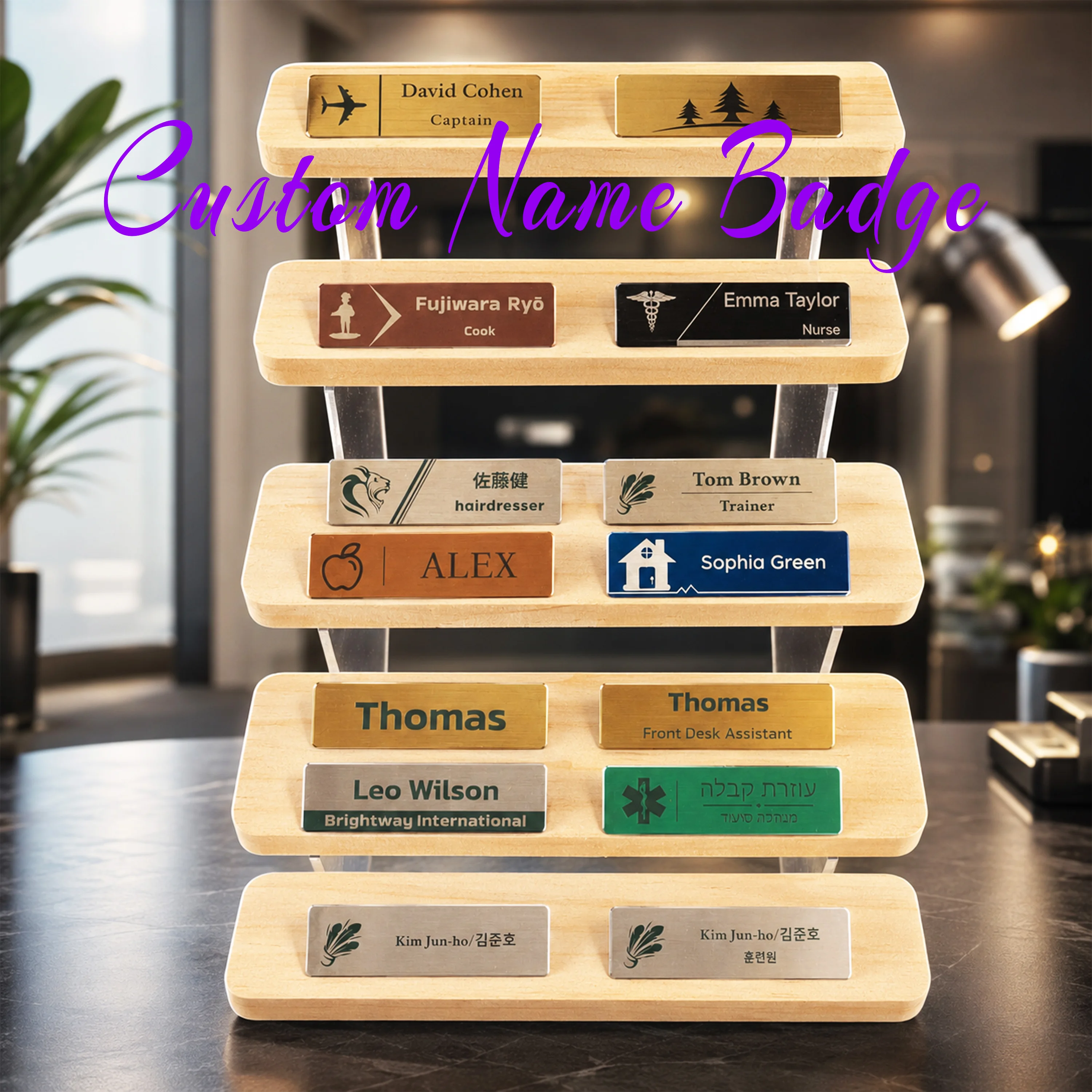 Engraved Personalized Name Tags with Magnet Clip or Pin - Custom Mailbox NameplatevDoor Number, Warning Sign
Engraved Personalized Name Tags with Magnet Clip or Pin - Custom Mailbox NameplatevDoor Number, Warning Sign