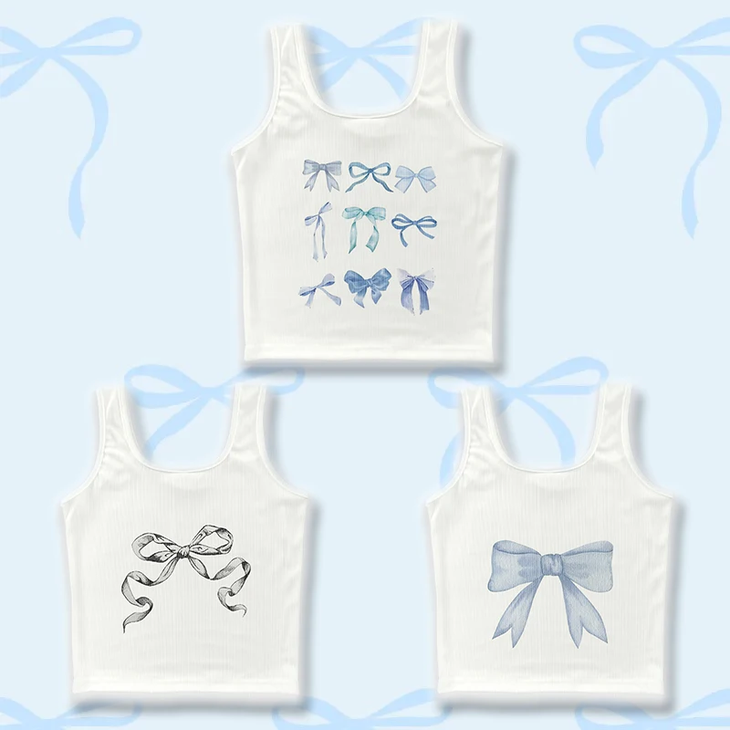 Three-piece Basic Slim Women's Suspender Vest Casual Joker Bow Tight Vest Street Casual Y2K Fashion Beautiful Sleeveless Top
Three-piece Basic Slim Women's Suspender Vest Casual Joker Bow Tight Vest Street Casual Y2K Fashion Beautiful Sleeveless Top