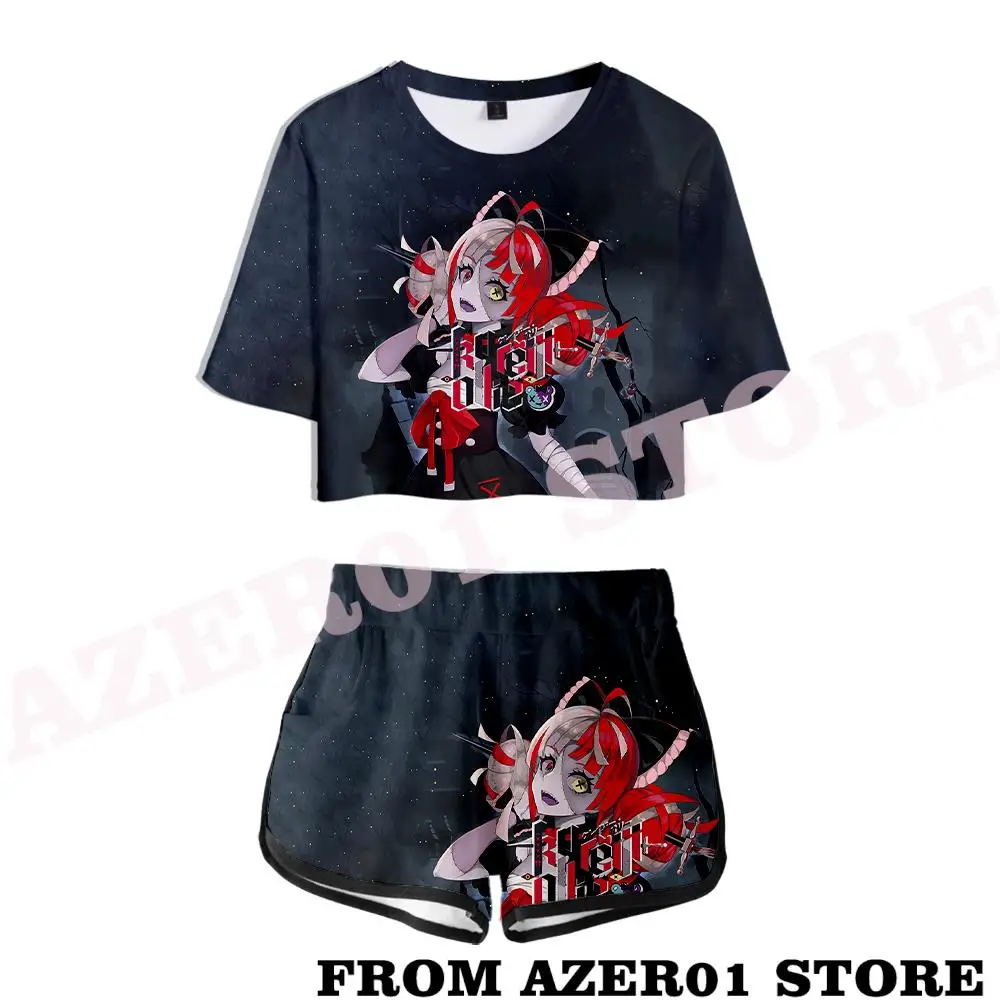 HOLOLIVE VTuber Kureiji Ollie KureijiOllie Merch T-shirt Tee Sets Summer Sets Short Tops+shorts Waist Suit Two Piece Sets
HOLOLIVE VTuber Kureiji Ollie KureijiOllie Merch T-shirt Tee Sets Summer Sets Short Tops+shorts Waist Suit Two Piece Sets