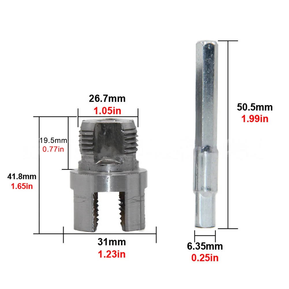 3-in-1 Threading Solution with Dual-Purpose Cutters for 1/2 inch and 3/4 inch Pipes Deburring Reamer and Multi-Stage Drill Bit
3-in-1 Threading Solution with Dual-Purpose Cutters for 1/2 inch and 3/4 inch Pipes Deburring Reamer and Multi-Stage Drill Bit