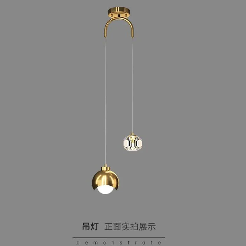 Modern Crystal Bedside Chandelier Gold long Line Double-heads Round Chandelier For Dining room Bar Bedroom Indoor Chandelier
Modern Crystal Bedside Chandelier Gold long Line Double-heads Round Chandelier For Dining room Bar Bedroom Indoor Chandelier