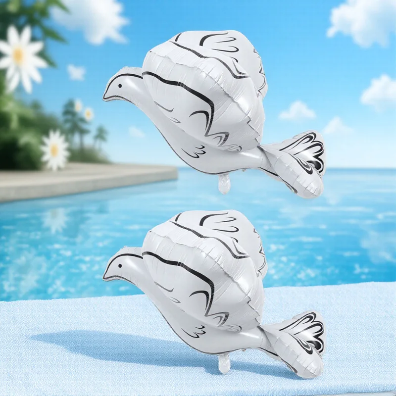 2Pcs White Dove Balloons Pigeon Shape Aluminum Foil Party Decorations for Wedding Birthday Event Layout Balloon Ornaments
2Pcs White Dove Balloons Pigeon Shape Aluminum Foil Party Decorations for Wedding Birthday Event Layout Balloon Ornaments