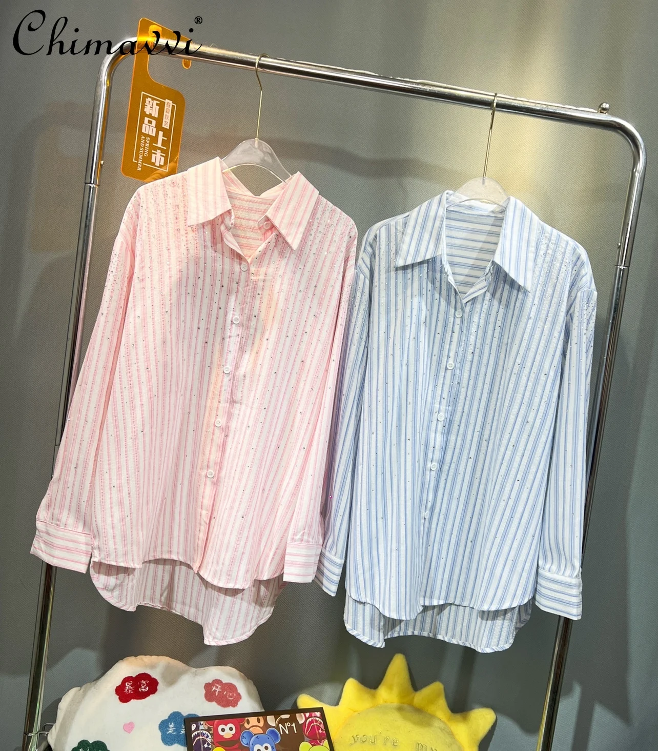 Heavy Hot Drilling Cotton and Linen Striped Blouse 2024 Spring Summer New Fashion Loose-Fit Long Sleeves Elegant Ladies Shirts
Heavy Hot Drilling Cotton and Linen Striped Blouse 2024 Spring Summer New Fashion Loose-Fit Long Sleeves Elegant Ladies Shirts