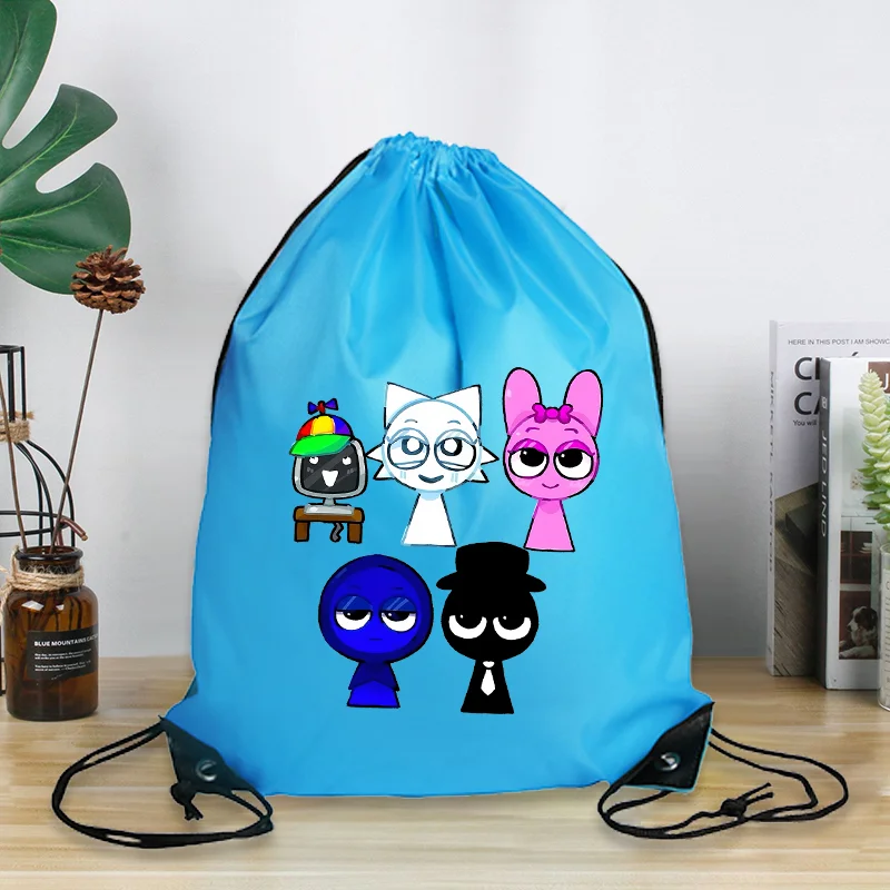 Sprunki Drawstring Bag Cute Cartoon Print Portable Short Distance Travel Backpack Fashion Clothes Shoe Storage Bags Gifts Pouch
Sprunki Drawstring Bag Cute Cartoon Print Portable Short Distance Travel Backpack Fashion Clothes Shoe Storage Bags Gifts Pouch