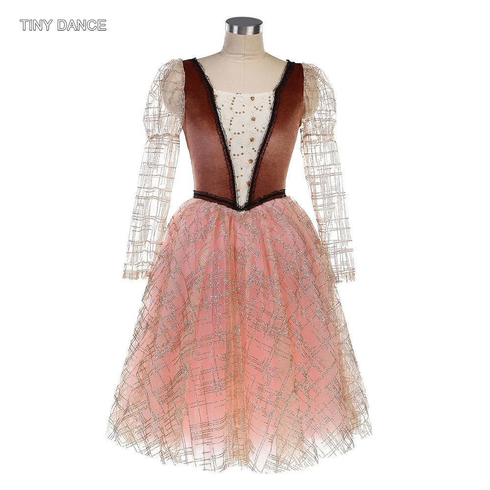 Brown Velvet Bodice Romantic Tutu for Child and Adult Ballet Dancing Leotard Dress Girls Pale Pink Long Sleeves Tutus 25170
Brown Velvet Bodice Romantic Tutu for Child and Adult Ballet Dancing Leotard Dress Girls Pale Pink Long Sleeves Tutus 25170