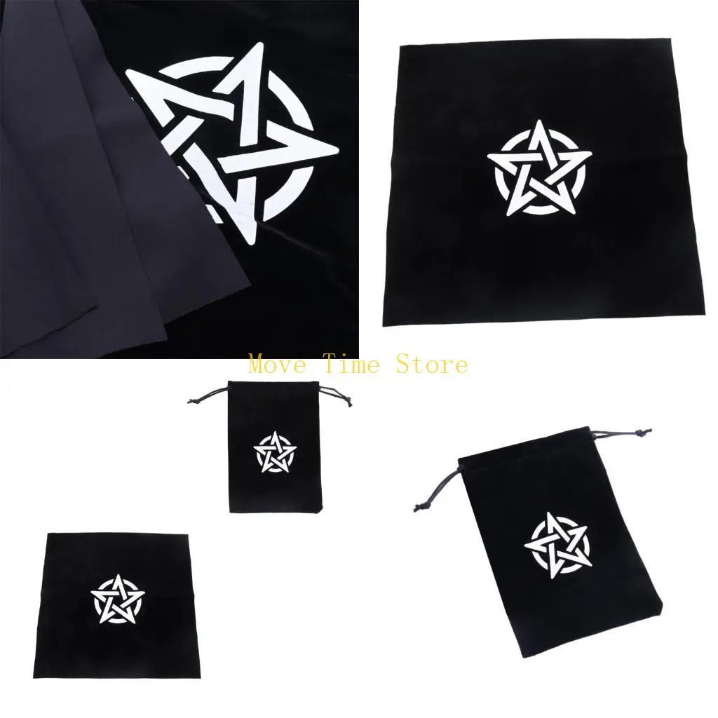 92ME Drawstring Runes Tablecloth Card Bag Game Dices Oracles Cards Stored Bag
92ME Drawstring Runes Tablecloth Card Bag Game Dices Oracles Cards Stored Bag