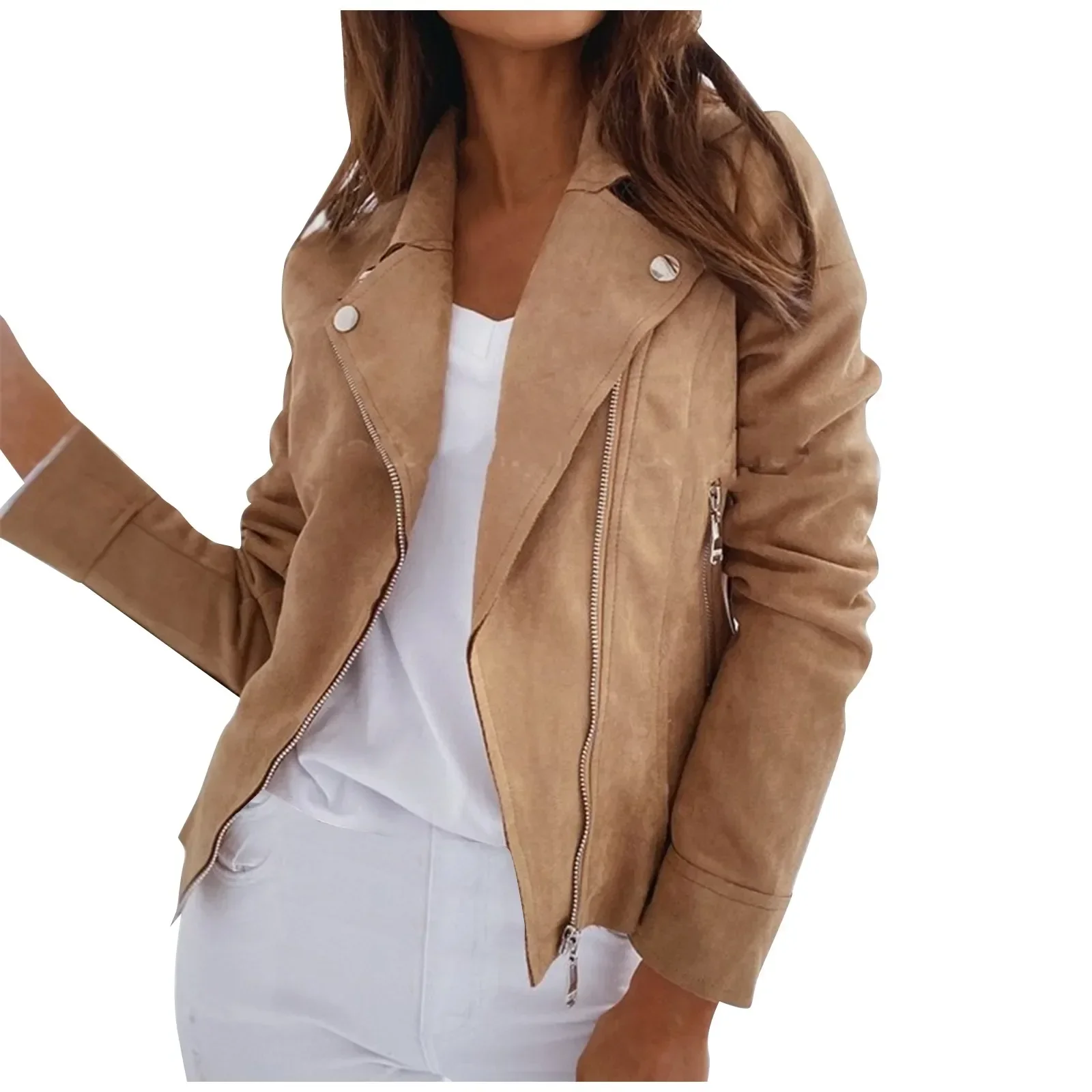 Women's Leather Jacket for Women 2023 Long Sleeve Zipper Pockets Moto Crop Jacket Coats Streetwear Fashion Biker Casual Coats
Women's Leather Jacket for Women 2023 Long Sleeve Zipper Pockets Moto Crop Jacket Coats Streetwear Fashion Biker Casual Coats