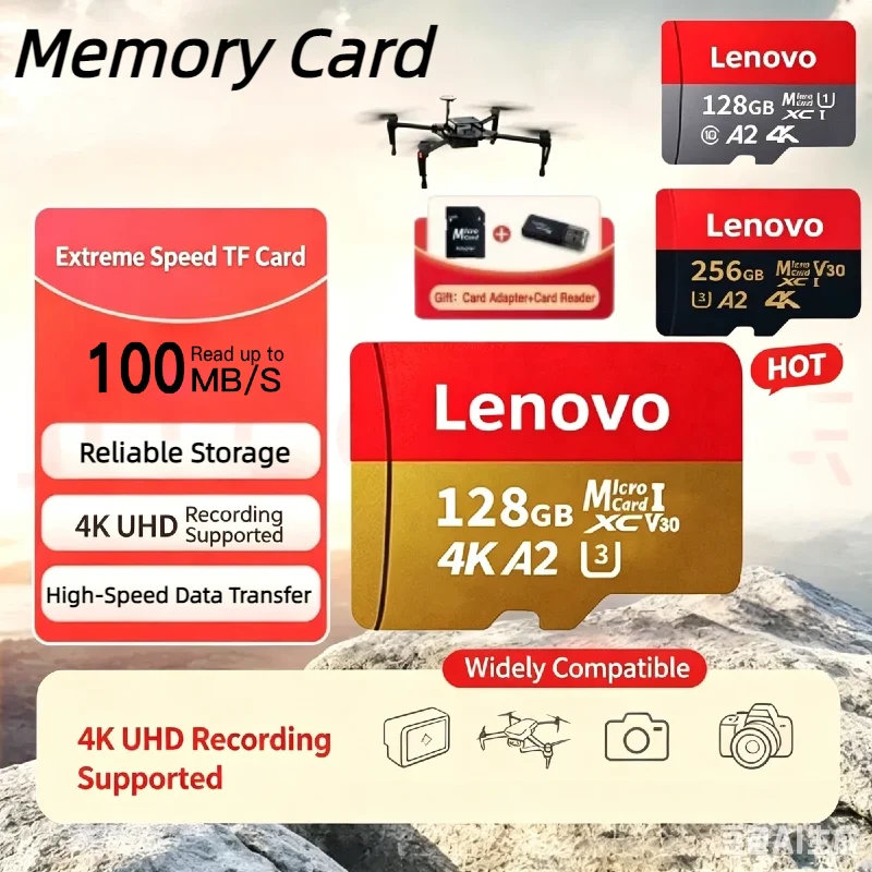 High Speed Flash TF SD Card 256GB 128GB Mini SD Memory Card U3 Micro TF Storage Card Ultra Fast Transmission for Camera Phone
High Speed Flash TF SD Card 256GB 128GB Mini SD Memory Card U3 Micro TF Storage Card Ultra Fast Transmission for Camera Phone