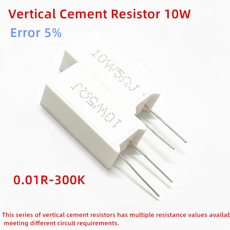 10PCS Vertical Cement Resistor 10W 5% SQM 13K 15K 18K 20K 22K 24K 27K 30K 33K 39K 47K 50K 51K 56K 68K 75K ohm Ceramic resistor
10PCS Vertical Cement Resistor 10W 5% SQM 13K 15K 18K 20K 22K 24K 27K 30K 33K 39K 47K 50K 51K 56K 68K 75K ohm Ceramic resistor