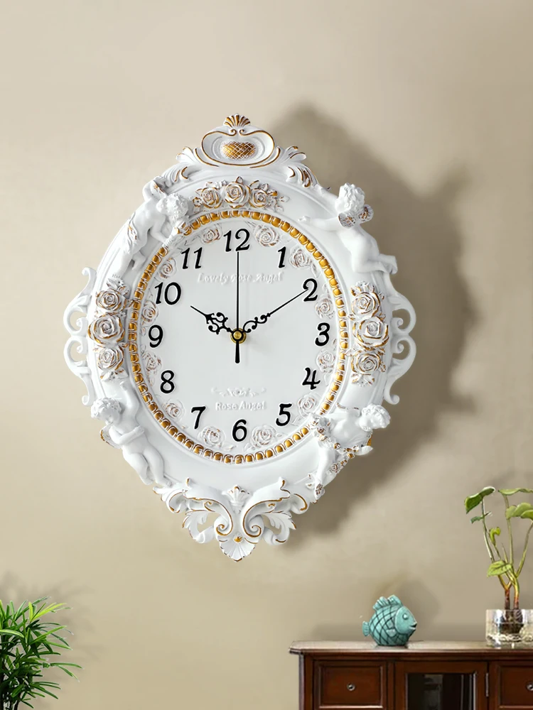 Fashion European Wall Clock Resin Art Decoration Wall Hanging Clock Home Living Room Bedroom Watch Silent Clock
Fashion European Wall Clock Resin Art Decoration Wall Hanging Clock Home Living Room Bedroom Watch Silent Clock