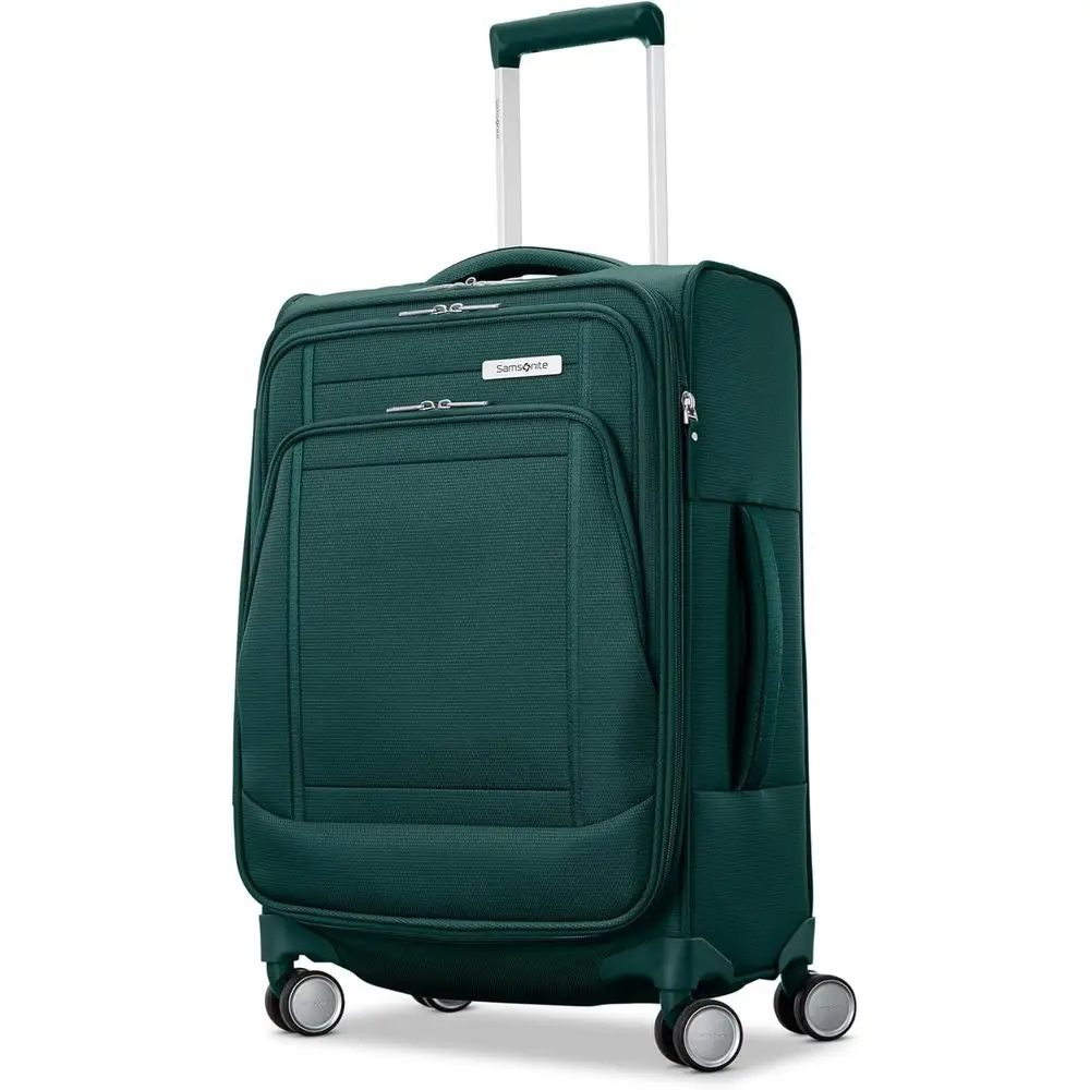 Expandable Lightweight Spinner Suitcase - Airline Approved, Polyester Travel Luggage in Emerald Green
Expandable Lightweight Spinner Suitcase - Airline Approved, Polyester Travel Luggage in Emerald Green