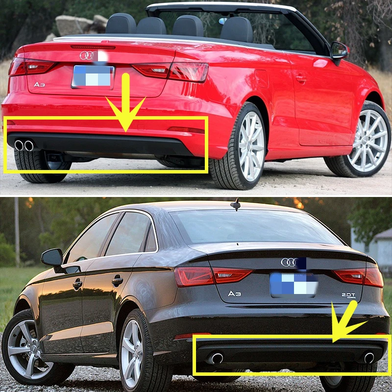 For Audi A3 Sedan 2.0 S Tronic Convertib 2014-2016 Year Rear Diffuser Bumper Lips Spoiler Splitter Body Kit Accessories
For Audi A3 Sedan 2.0 S Tronic Convertib 2014-2016 Year Rear Diffuser Bumper Lips Spoiler Splitter Body Kit Accessories