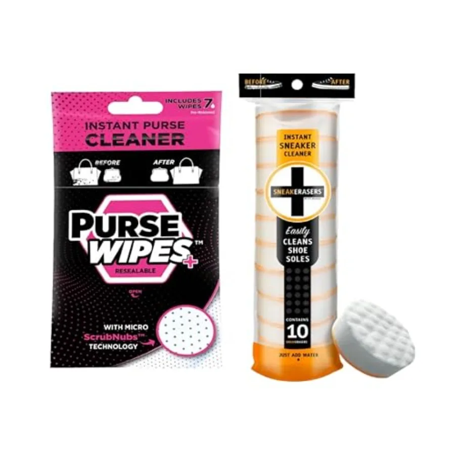 Instant Midsole and Sneaker Cleaner, Premium, Disposable, Dual-Sided Sponge for Cleaning,:PurseWIPES Sponge Purse Cleaner Wipes
Instant Midsole and Sneaker Cleaner, Premium, Disposable, Dual-Sided Sponge for Cleaning,:PurseWIPES Sponge Purse Cleaner Wipes