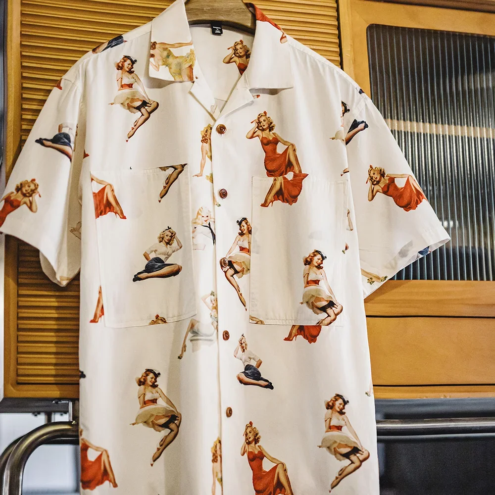 Maden Vintage Hawaiian Printed Cuban Collar Shirt Short Sleeve Beach Shirt Men's Summer Versatile Single-Breasted Loose Fit Tops
Maden Vintage Hawaiian Printed Cuban Collar Shirt Short Sleeve Beach Shirt Men's Summer Versatile Single-Breasted Loose Fit Tops