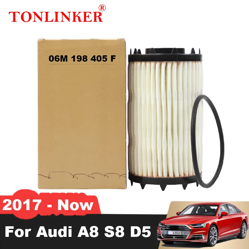 TONLINKER Oil Filter 06M198405F For Audi A8 S8 D5 3.0 55TFSI 4.0 60TFSI 2017 2018 2019 2020 2021-Now 06M115561H Car Accessories
TONLINKER Oil Filter 06M198405F For Audi A8 S8 D5 3.0 55TFSI 4.0 60TFSI 2017 2018 2019 2020 2021-Now 06M115561H Car Accessories