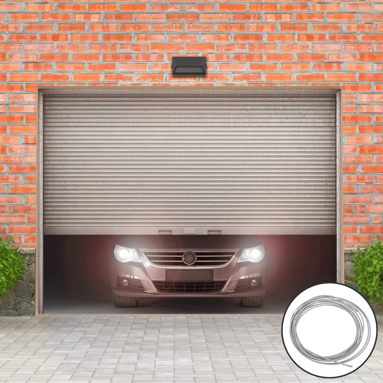 Garage Door Cable Steel Wire Rope Replacement Heavy Duty for Smooth Operation Adjustable Height Compatible with Most Garage
Garage Door Cable Steel Wire Rope Replacement Heavy Duty for Smooth Operation Adjustable Height Compatible with Most Garage