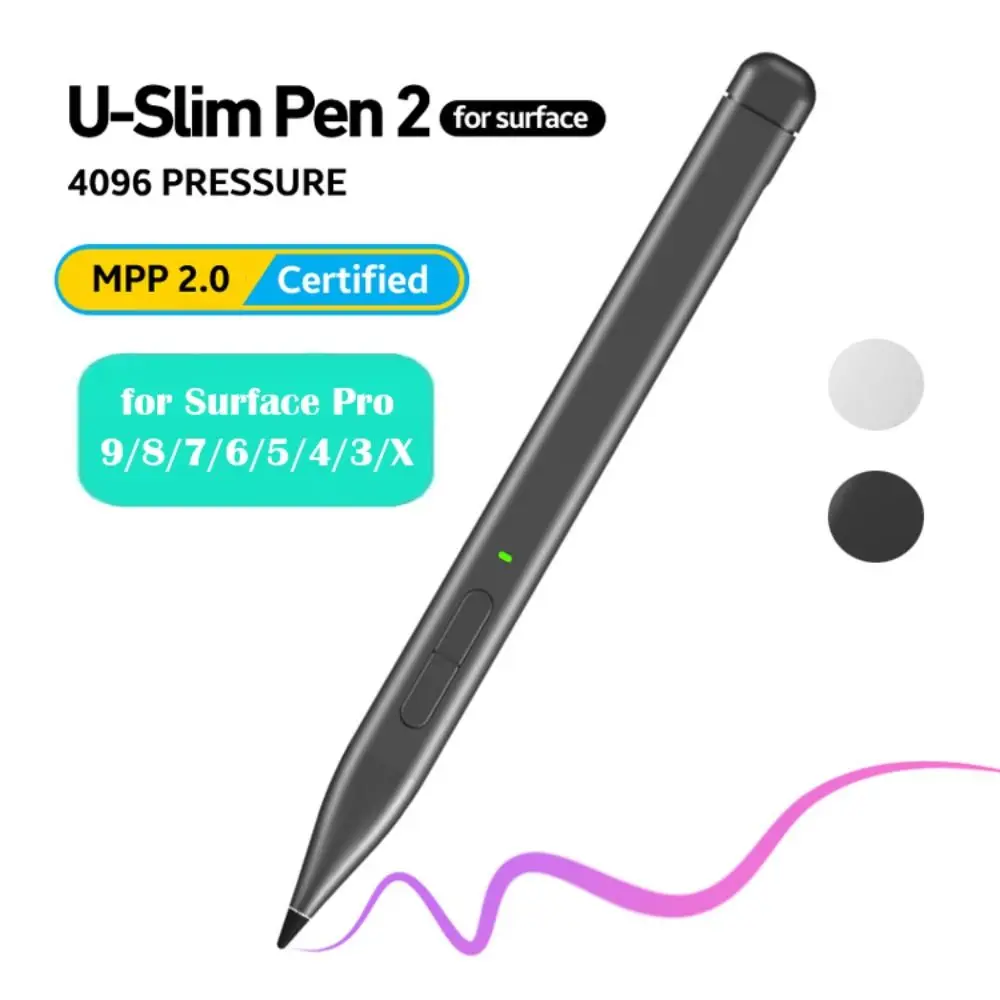 Стилус 4096 Pressure Slim Pen 2 MPP 2.0 со сменными насадками, быстрой зарядкой и высокой чувствительностью для Microsoft Surface Pro 9/8/7/6/5/4/3/X
Стилус 4096 Pressure Slim Pen 2 MPP 2.0 со сменными насадками, быстрой зарядкой и высокой чувствительностью для Microsoft Surface Pro 9/8/7/6/5/4/3/X