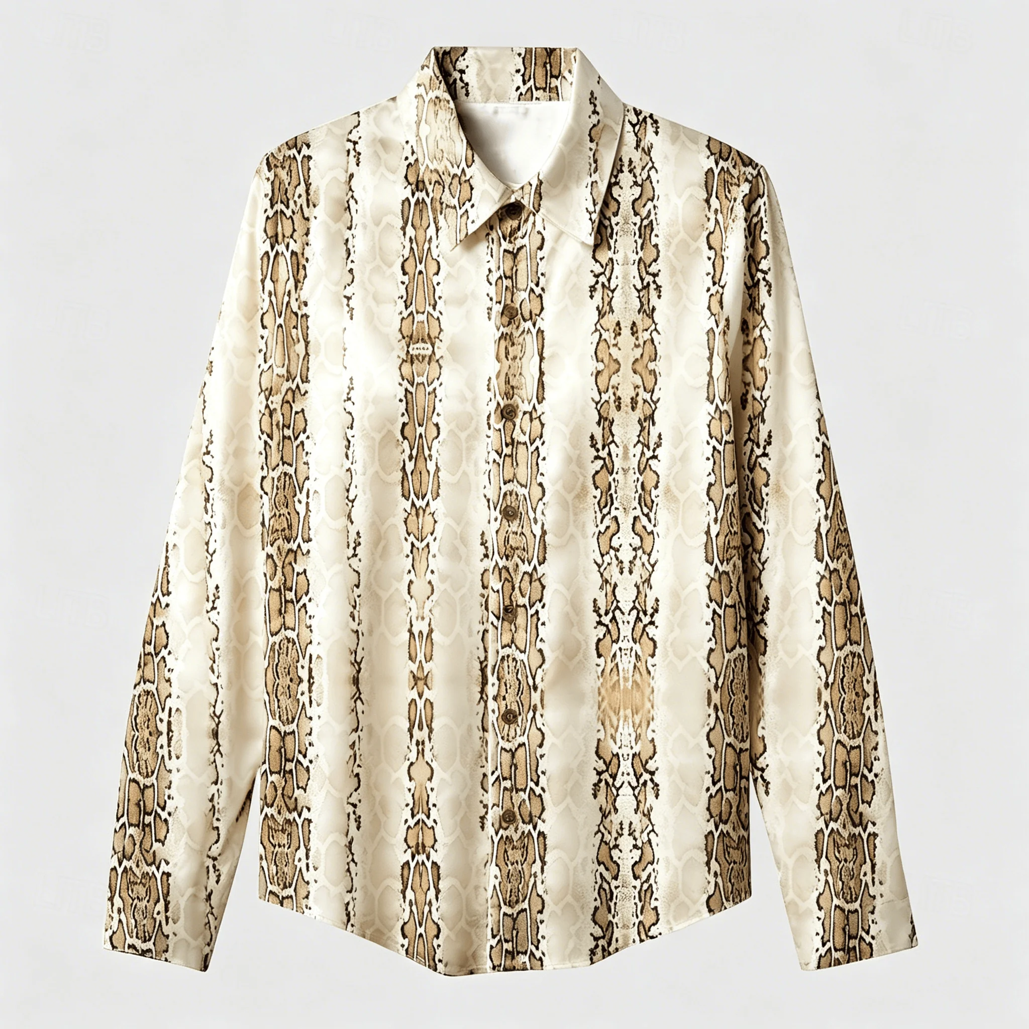 Men's Python Snake Print Long Sleeve Shirt, Reptile Pattern, Casual Wild Animal Style Button Down for Spring & Summer
Men's Python Snake Print Long Sleeve Shirt, Reptile Pattern, Casual Wild Animal Style Button Down for Spring & Summer