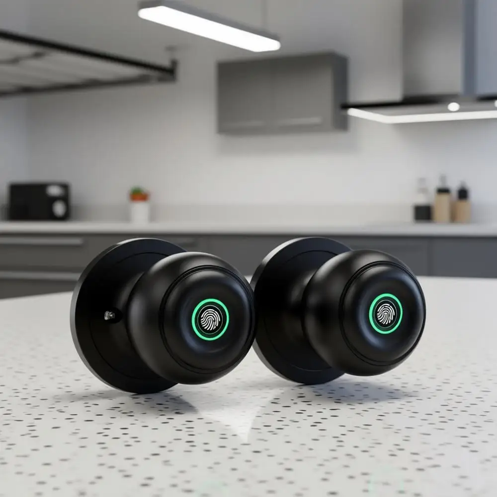 Умный дверной замок с отпечатком пальца, управление через приложение и ключ, матовый черный
Умный дверной замок с отпечатком пальца, управление через приложение и ключ, матовый черный