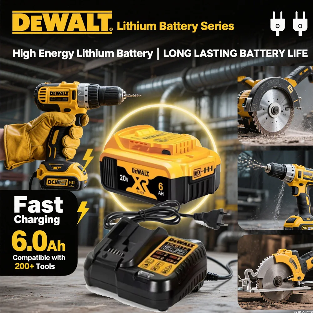 Оригинальный аккумулятор DeWalt 20 В, макс. 6,0 Ач — прочный дизайн, встроенный для выдерживания сверхмощного использования
Оригинальный аккумулятор DeWalt 20 В, макс. 6,0 Ач — прочный дизайн, встроенный для выдерживания сверхмощного использования