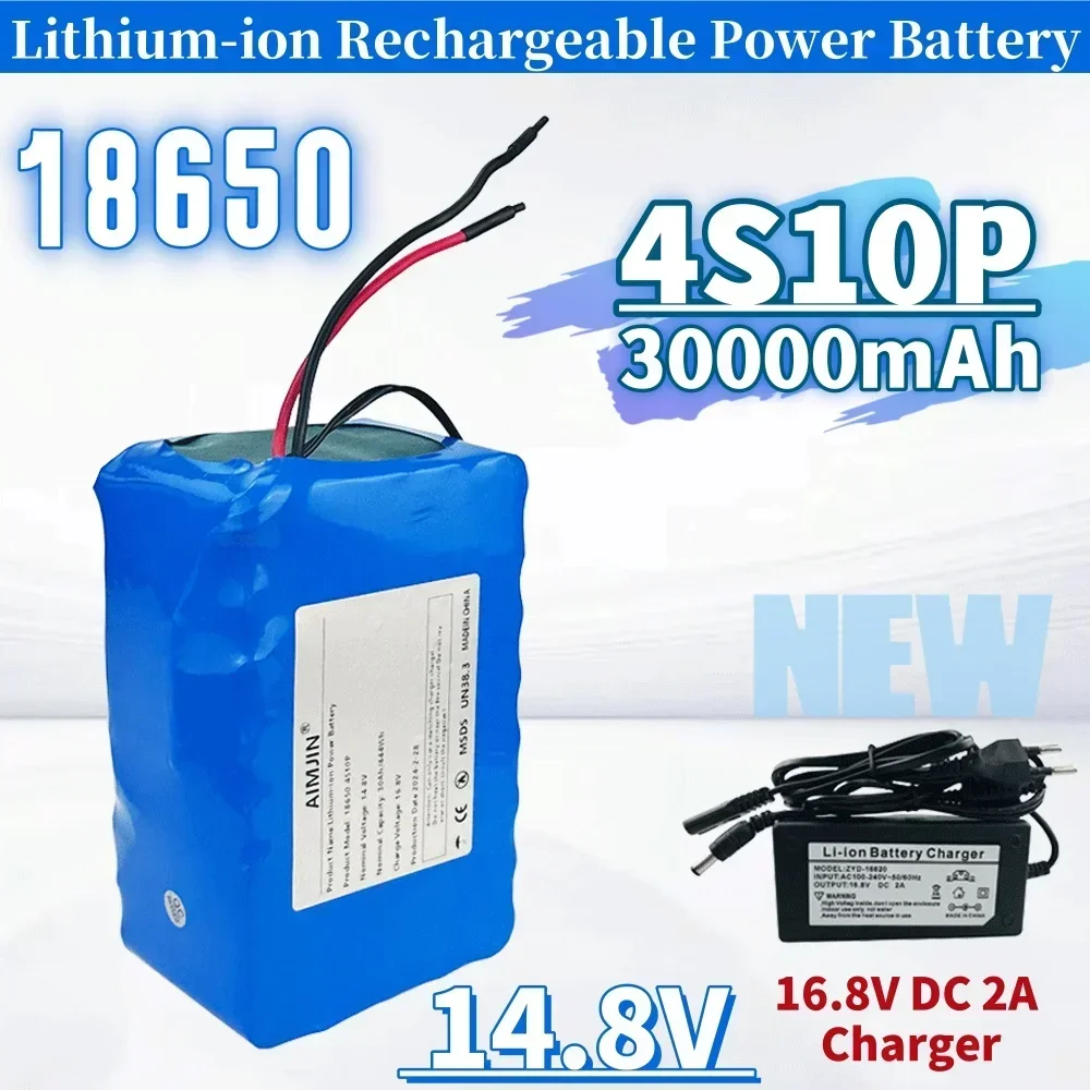 4S10P 14,8 V 30Ah 444Wh 18650 литиевый аккумулятор с BMS для инвертора, интеллектуального робота, высокомощное оборудование и т. д. + зарядное устройство 16,8 V
4S10P 14,8 V 30Ah 444Wh 18650 литиевый аккумулятор с BMS для инвертора, интеллектуального робота, высокомощное оборудование и т. д. + зарядное устройство 16,8 V