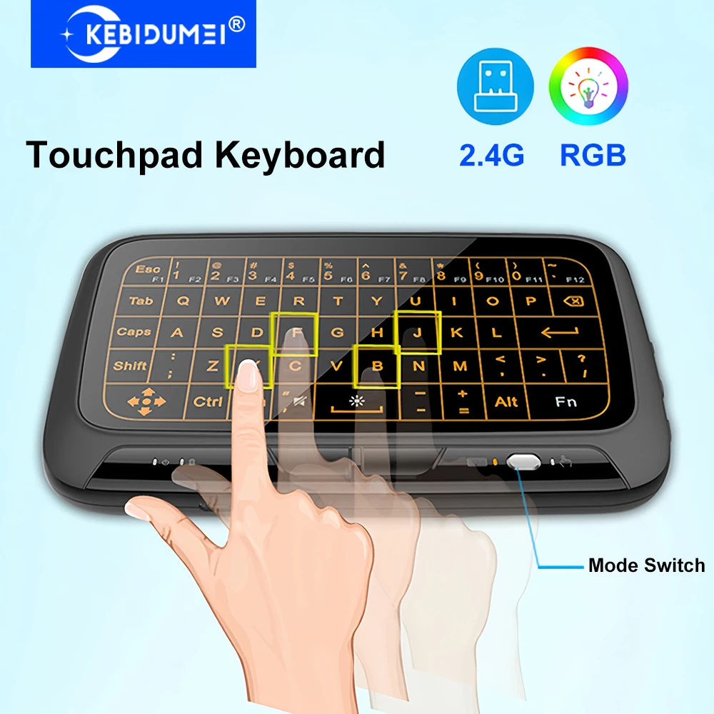 2.4G Wireless Keyboard with Full Touchpad Mini Keyboard Air Mouse Backlit Rechargeable Keyboard for PC Laptop Smart TV PS3
2.4G Wireless Keyboard with Full Touchpad Mini Keyboard Air Mouse Backlit Rechargeable Keyboard for PC Laptop Smart TV PS3