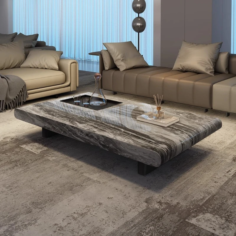 Modern simple small apartment, living room home Italian minimalist, marble advanced rectangular coffee table
Modern simple small apartment, living room home Italian minimalist, marble advanced rectangular coffee table