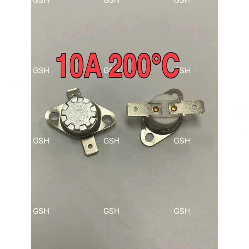 200°C 10A 250V KSD301 CERAMIC Thermostat Temperature Thermal Control Switch (1biji)
200°C 10A 250V KSD301 CERAMIC Thermostat Temperature Thermal Control Switch (1biji)