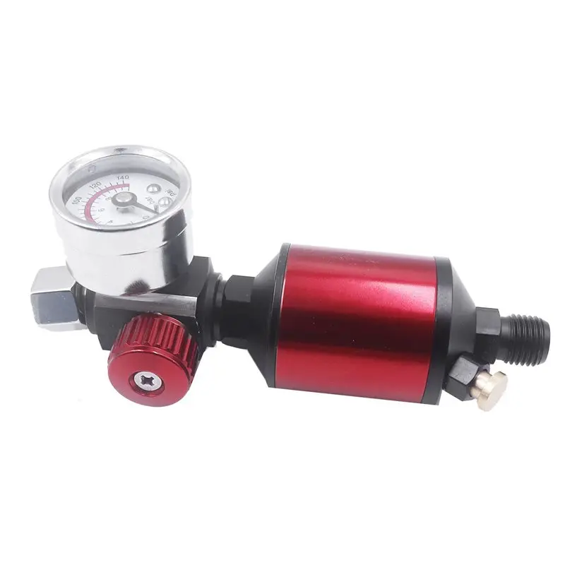 Регулятор давления воздуха AEA9 с манометром и фильтром для покрасочного пистолета
Регулятор давления воздуха AEA9 с манометром и фильтром для покрасочного пистолета