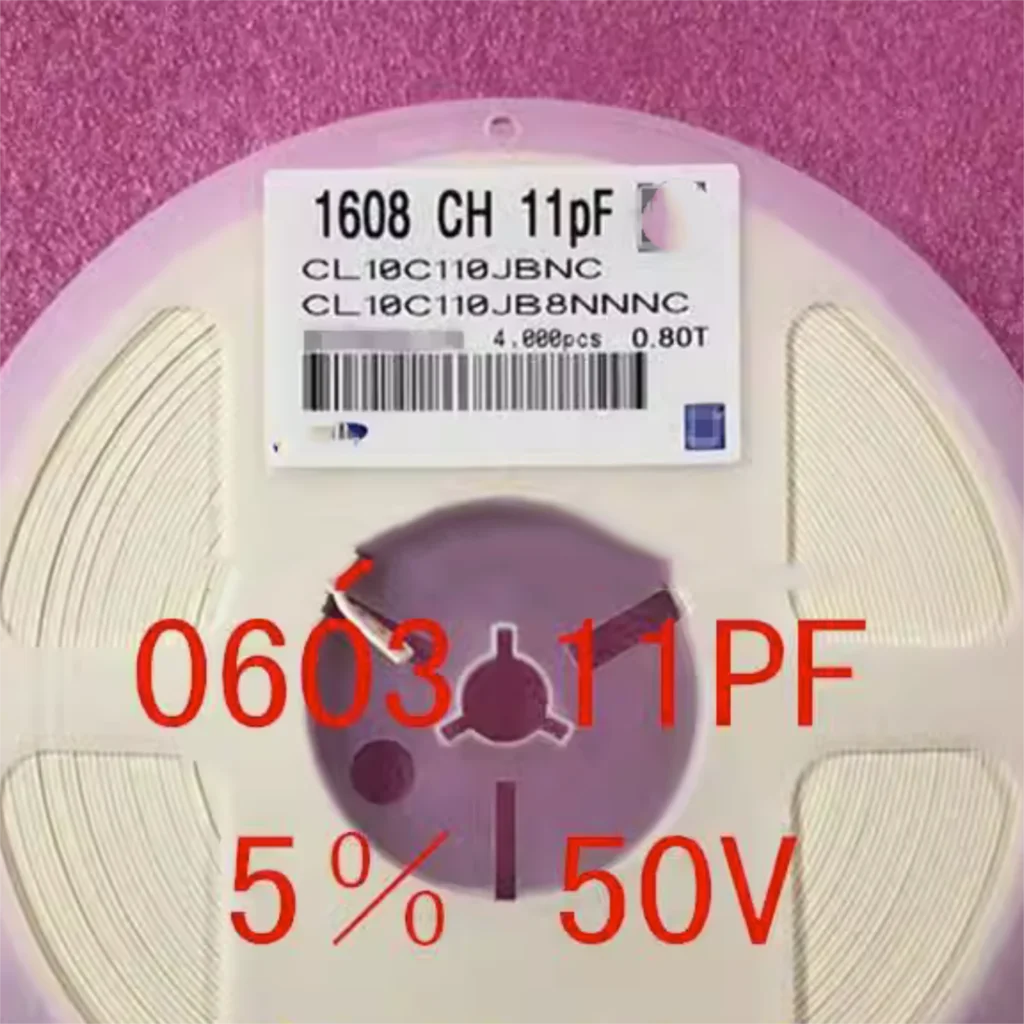 4000PCS/LOT 11PF 50V 0603 5% 110J COG 1608 CL10C110JB8NNNC SMD Ceramic Capacitors MLCC
4000PCS/LOT 11PF 50V 0603 5% 110J COG 1608 CL10C110JB8NNNC SMD Ceramic Capacitors MLCC