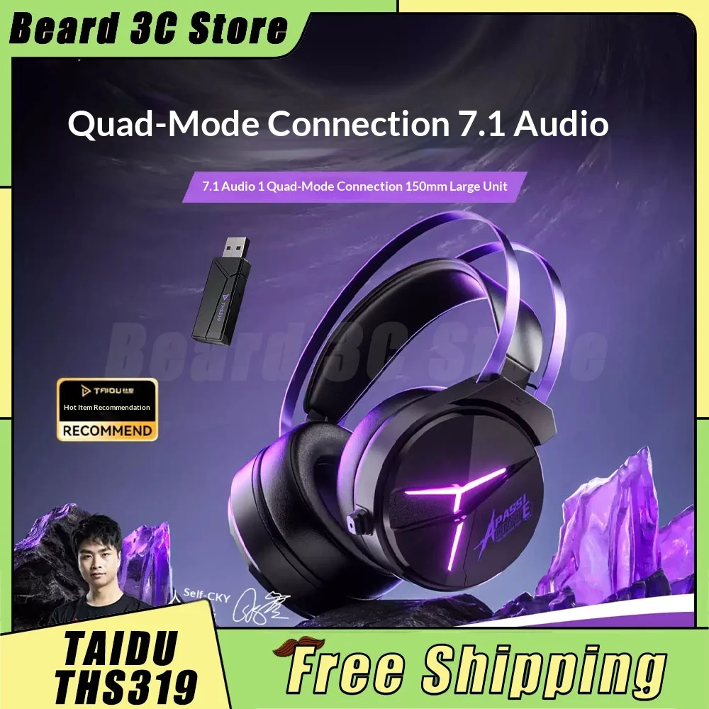 Taidu Ths319 Wired Gaming Headset Four Mode 7.1 Surround Sound Rgb Over Ear Headphones With Noise Reduction Mic Pc Game Console
Taidu Ths319 Wired Gaming Headset Four Mode 7.1 Surround Sound Rgb Over Ear Headphones With Noise Reduction Mic Pc Game Console