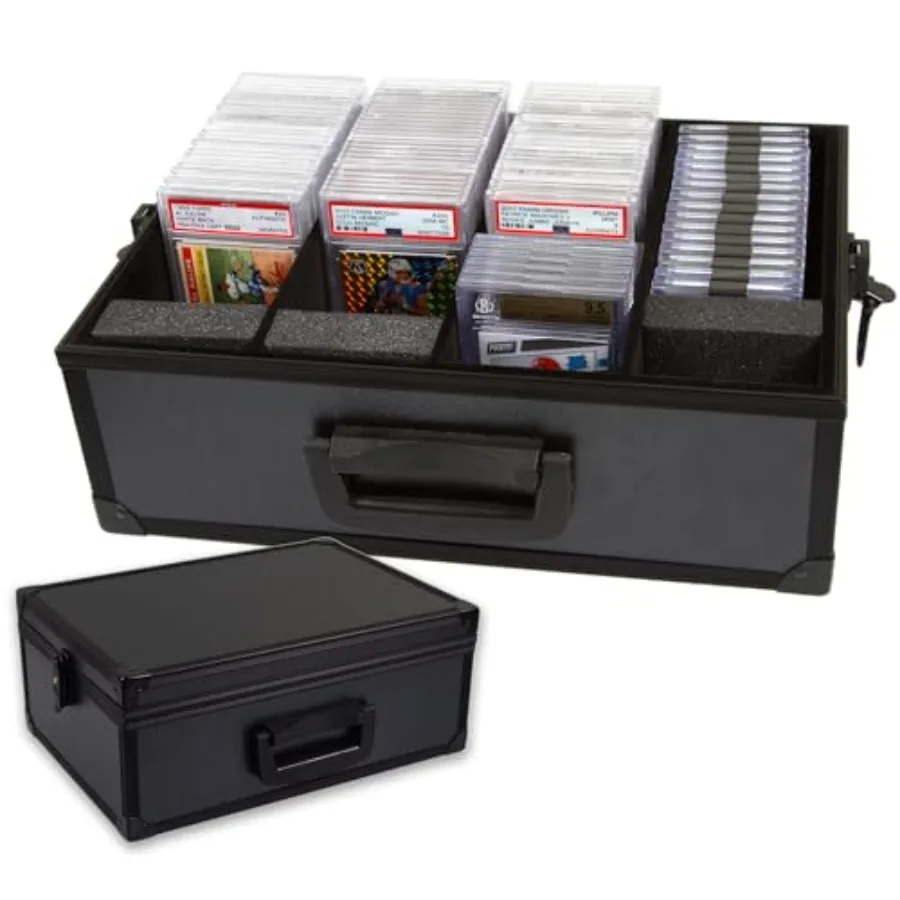 All In One Trading Card Storage Box - Graded Cards Toploader and One Touch Card Holder Sports Cards Case with Removable Lid - F
All In One Trading Card Storage Box - Graded Cards Toploader and One Touch Card Holder Sports Cards Case with Removable Lid - F
