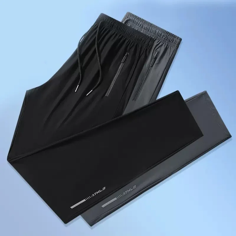 Summer thin ice silk pants men's quick drying sports pants loose oversized air-conditioned pants straight leg casual pants trend
Summer thin ice silk pants men's quick drying sports pants loose oversized air-conditioned pants straight leg casual pants trend