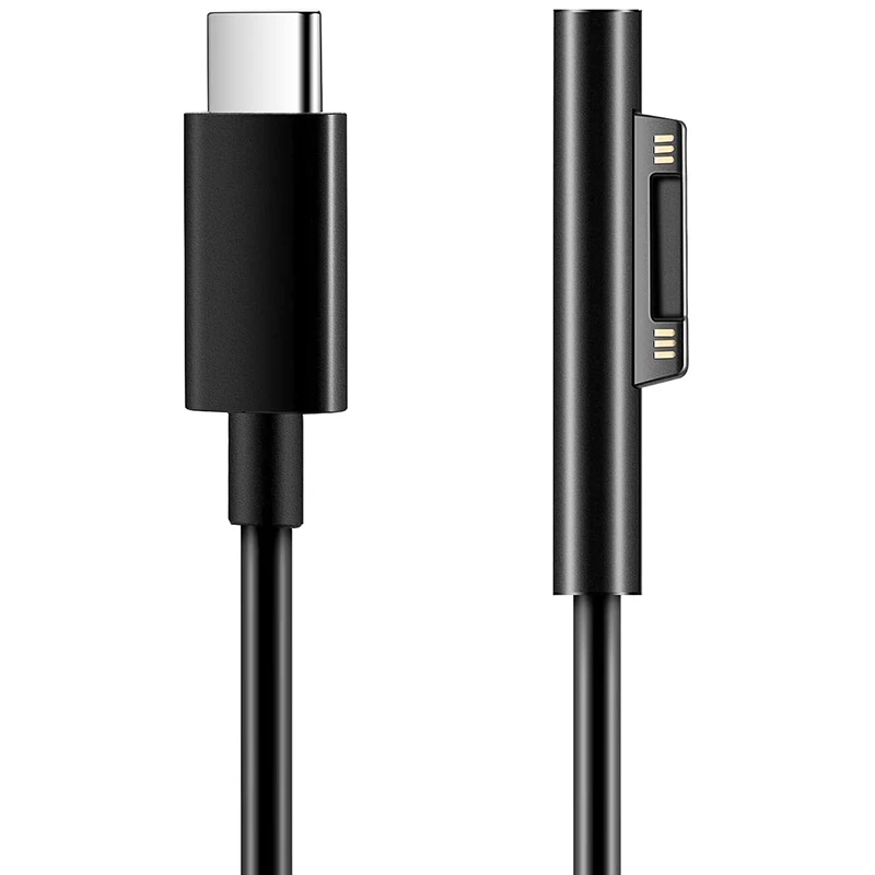 Зарядный кабель для поверхностного подключения к USB C, совместим с Surface Pro 3/4/5/6/7, Surface Laptop 3/2/1,Surface Go
Зарядный кабель для поверхностного подключения к USB C, совместим с Surface Pro 3/4/5/6/7, Surface Laptop 3/2/1,Surface Go