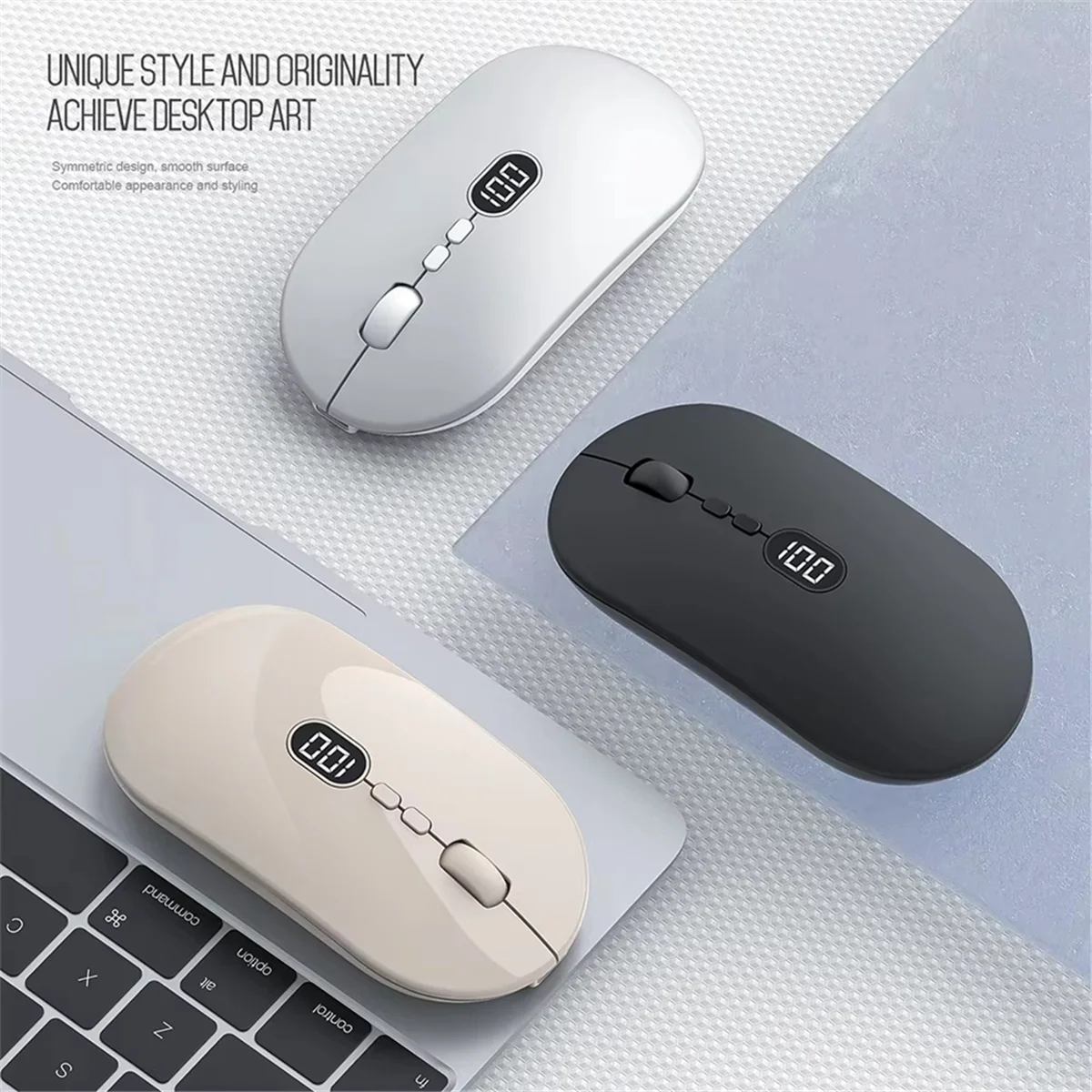 CMB-pWireless Computer Mouse with Battery Level Visible Rechargeable 2.4G Portable USB Mouse Silent Click for PC Laptop
CMB-pWireless Computer Mouse with Battery Level Visible Rechargeable 2.4G Portable USB Mouse Silent Click for PC Laptop