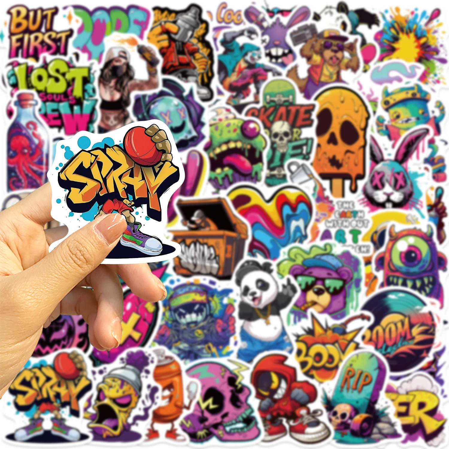 50pcs Fashion Personalized Street Stickers DIY Toys Laptop Suitcase Skateboard Guitar Decals Graffiti Cartoon PVC Sticker
50pcs Fashion Personalized Street Stickers DIY Toys Laptop Suitcase Skateboard Guitar Decals Graffiti Cartoon PVC Sticker