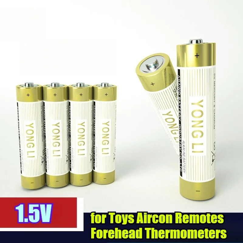 10PCS~60PCS 1.5V AAA LR03 Alkaline Battery High Performance Dry Cell for Toys Aircon Remotes Forehead Thermometers and Clocks
10PCS~60PCS 1.5V AAA LR03 Alkaline Battery High Performance Dry Cell for Toys Aircon Remotes Forehead Thermometers and Clocks