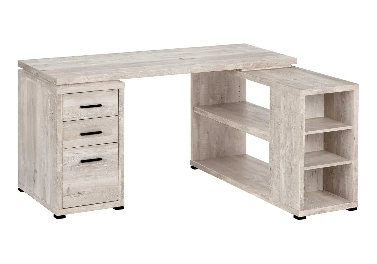 L-Shaped Corner Left or Right Facing Home & Office Computer Desk, 60"L, Taupe Reclaimed, Customized
L-Shaped Corner Left or Right Facing Home & Office Computer Desk, 60"L, Taupe Reclaimed, Customized
