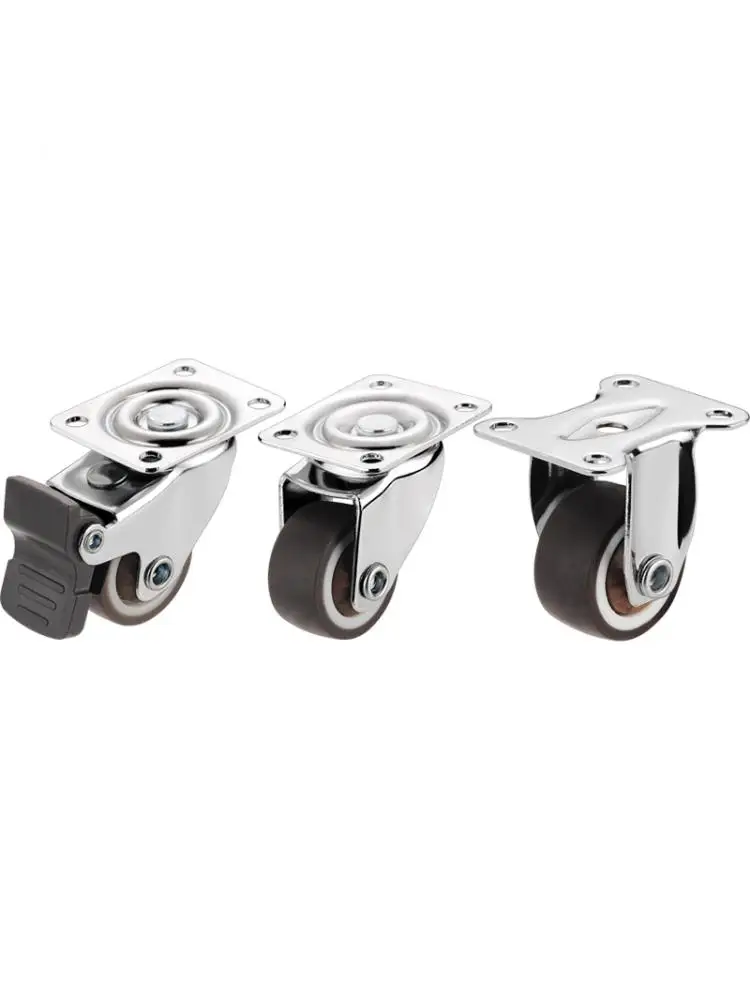 4 Pcs/Lot 1/1.25/1.5/2-inch Silent Wheel Universal Soft Rubber Directional Mini Furniture With Brake Steering Caster
4 Pcs/Lot 1/1.25/1.5/2-inch Silent Wheel Universal Soft Rubber Directional Mini Furniture With Brake Steering Caster