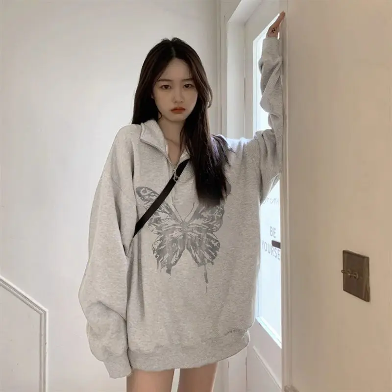 Women'S Sweatshirts Casual Long Sleeve Streetwear Solid Color Lightweight Spring Autumn New Versatile Slims Smooths Silhouette
Women'S Sweatshirts Casual Long Sleeve Streetwear Solid Color Lightweight Spring Autumn New Versatile Slims Smooths Silhouette