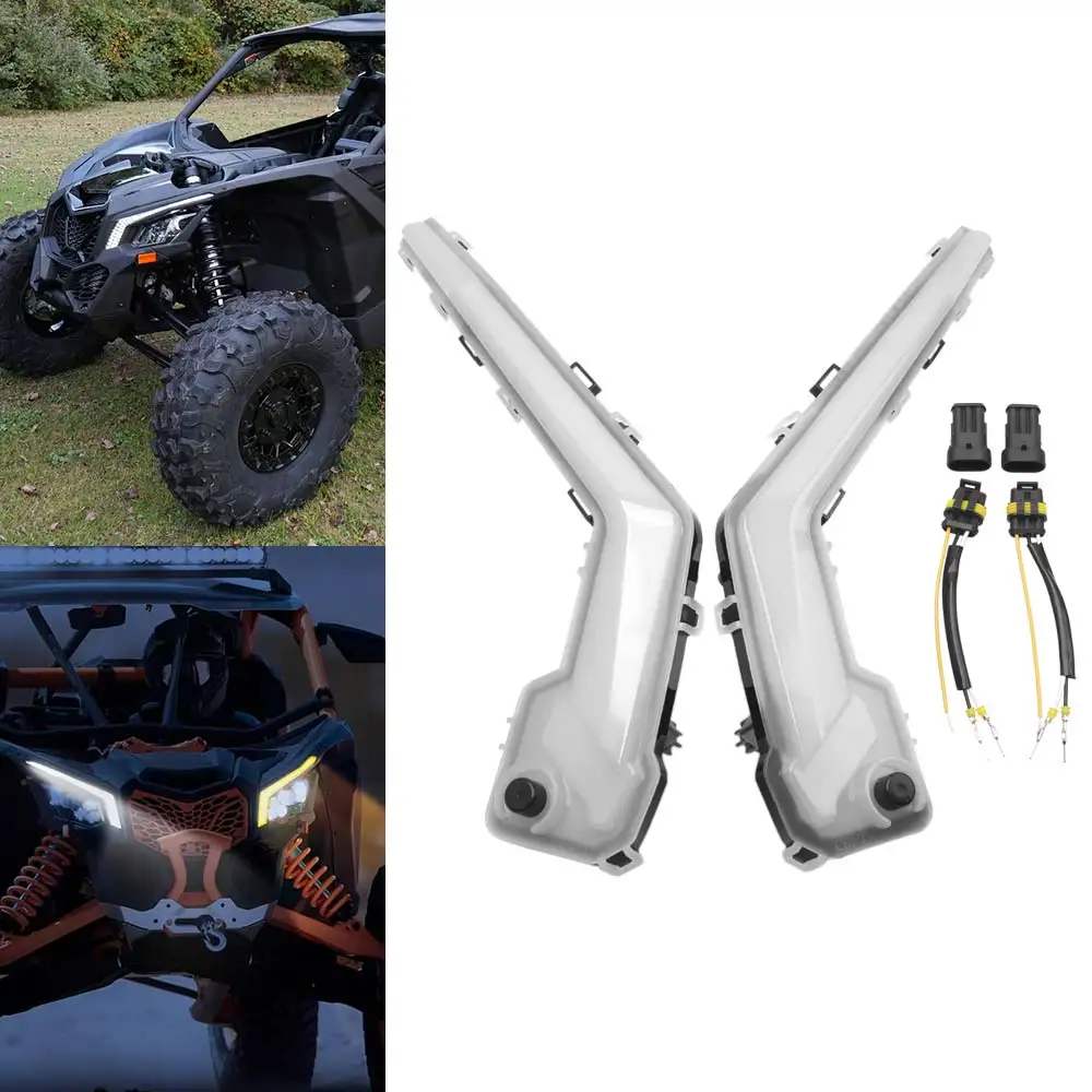 Для Can-Am Maverick X3 Max X RS DS XMR XRC Turbo R RR 2017-2024: Светодиодный передний сигнальный фонарь (белый DRL) для UTV
Для Can-Am Maverick X3 Max X RS DS XMR XRC Turbo R RR 2017-2024: Светодиодный передний сигнальный фонарь (белый DRL) для UTV