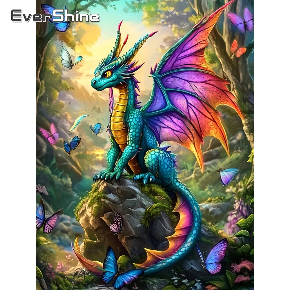 Evershine Full Square Diamond Embroidery Animal Picture Painting Dragon Rhinestones Picture Mosaic Butterfly 5D Child Hobby
Evershine Full Square Diamond Embroidery Animal Picture Painting Dragon Rhinestones Picture Mosaic Butterfly 5D Child Hobby