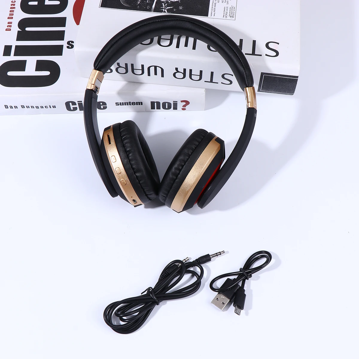 Wireless 5.0 Headphones Foldable Stereo Ear Headset Card Support For Phone Laptop Golden Comfortable
Wireless 5.0 Headphones Foldable Stereo Ear Headset Card Support For Phone Laptop Golden Comfortable