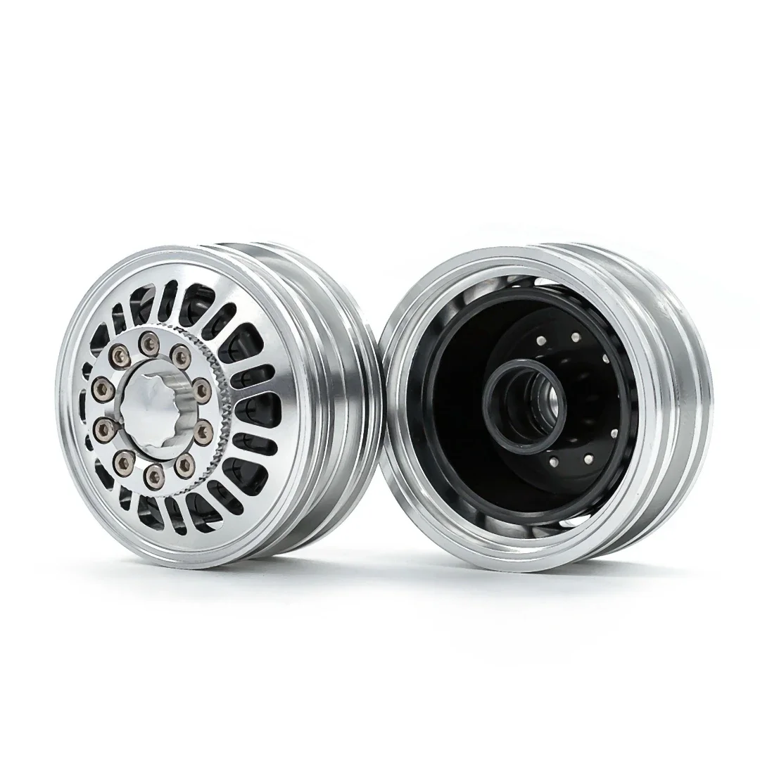 A Pair of Metal Front and Rear Narrow Wheels for 1/14 Tamiya RC Truck Trailer Tipper Scania MAN Benz Actros Volvo Car Diy Parts
A Pair of Metal Front and Rear Narrow Wheels for 1/14 Tamiya RC Truck Trailer Tipper Scania MAN Benz Actros Volvo Car Diy Parts