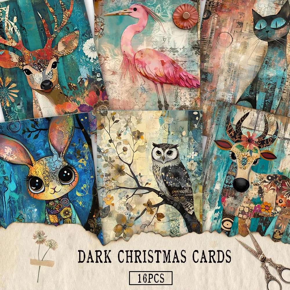 16pcs Cute Animal Art Postcards, New Year Gift, Christmas Gift, Living Room Decoration,Bedroom Decoration,High-Quality Cardstock
16pcs Cute Animal Art Postcards, New Year Gift, Christmas Gift, Living Room Decoration,Bedroom Decoration,High-Quality Cardstock