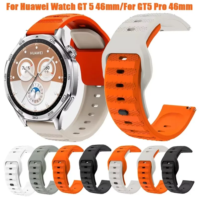 For Huawei Watch GT 5 46mm Silicone Watchband Band For Huawei Watch GT5 5Pro GT4 46mm Bracelet Accessories 22mm Sports Strap
For Huawei Watch GT 5 46mm Silicone Watchband Band For Huawei Watch GT5 5Pro GT4 46mm Bracelet Accessories 22mm Sports Strap