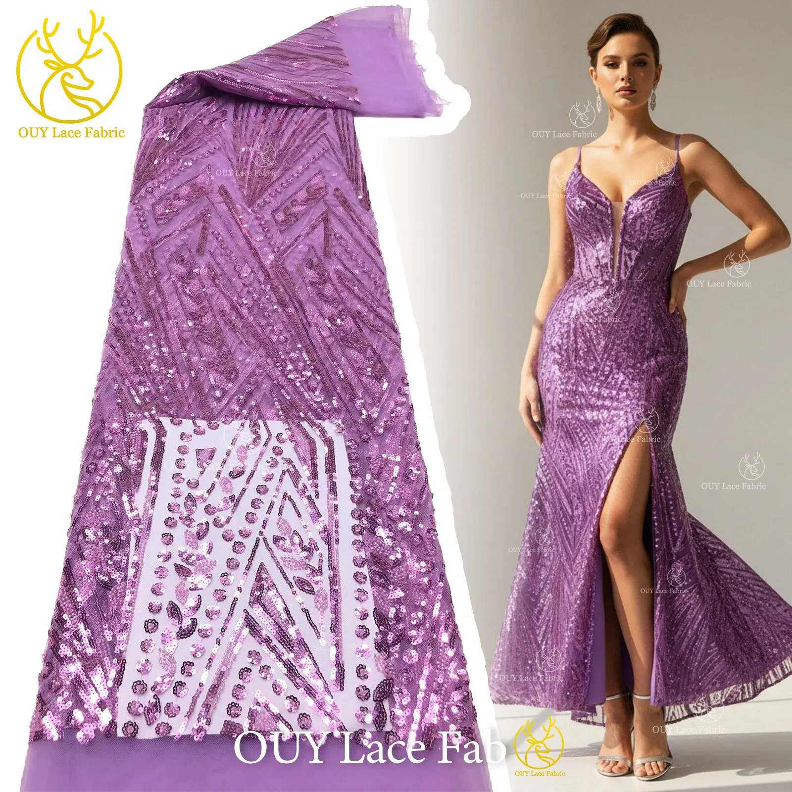 5 Yards African Sequins Beaded Lace Fabric 2026 High Quality Hot Sale French Nigerian Embroidery For Women Wedding Dress Sewing
5 Yards African Sequins Beaded Lace Fabric 2026 High Quality Hot Sale French Nigerian Embroidery For Women Wedding Dress Sewing