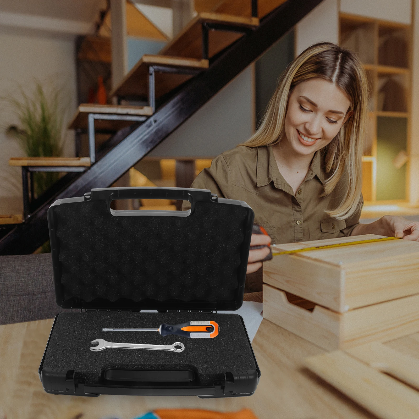 Premium Portable Handheld Tool Box Foam Inserts Hard Plastic Storage Carrying Camping Fishing Hiking Outdoor for Shops
Premium Portable Handheld Tool Box Foam Inserts Hard Plastic Storage Carrying Camping Fishing Hiking Outdoor for Shops