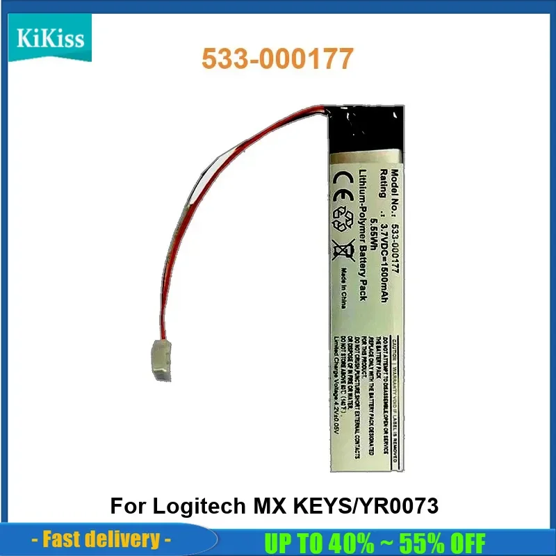 Keyboard And Battery For Logitech MX KEYS/YR0073 Batteria 533-000177 1500mAh Real Capacity
Keyboard And Battery For Logitech MX KEYS/YR0073 Batteria 533-000177 1500mAh Real Capacity